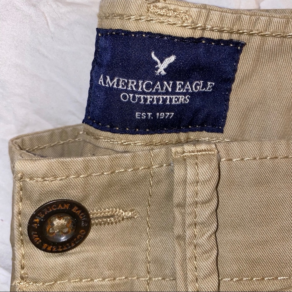 American Eagle Slim Straight Khaki Dress Pants - Picture 3 of 3